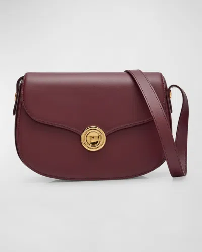 Loro Piana Ghiera Small Leather Crossbody Bag In Azuki