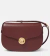 Loro Piana Ghiera Small Leather Crossbody Bag In Brown