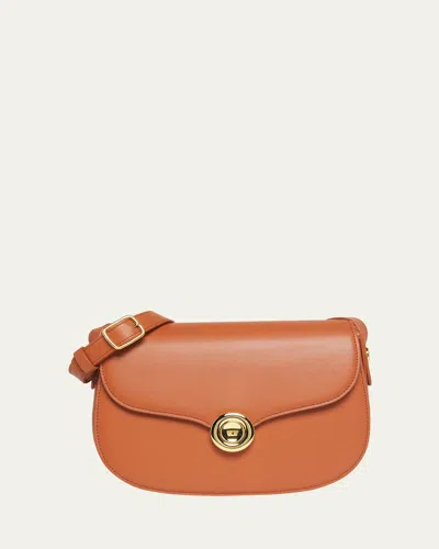 Loro Piana Ghiera Small Leather Crossbody Bag In Koi Fish Blue Navy