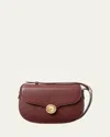 Loro Piana Ghiera Small Leather Crossbody Bag In Smoked Caramel