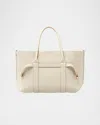 Loro Piana Ghiera Small Leather Shopper Tote Bag In Light Travertine