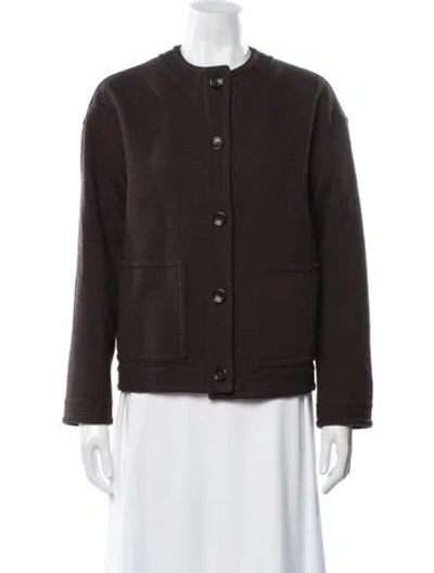 Pre-owned Loro Piana Giacca Marika Virgin Wool Jacket In Brown
