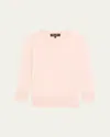Loro Piana Girocollo Manica Neo Piuma Cashmere Sweater In Pink