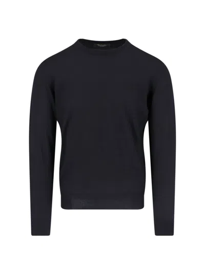 Loro Piana 'girocollo Superlight' Sweater In Black  