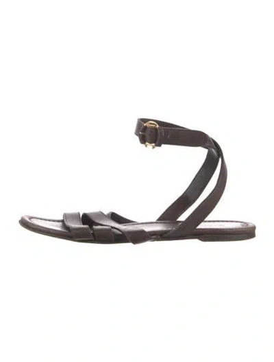 Pre-owned Loro Piana Gladiator Sandals In Brown