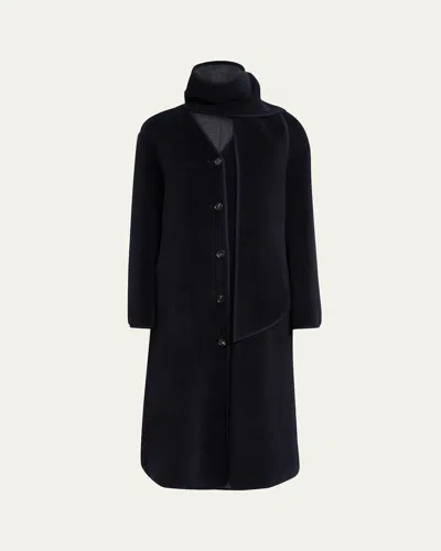 Loro Piana Gladwin Single-breasted Wool Coat In Blue Navyember