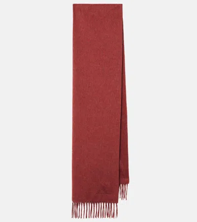 Loro Piana Grande Unita Cashmere Scarf In Red