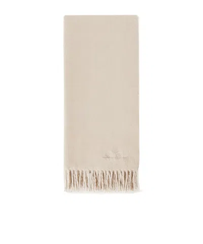 Loro Piana Grande Unita Cashmere Tassel Scarf In Nude