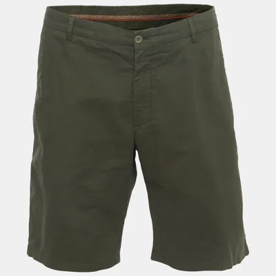 Pre-owned Loro Piana Green Cotton Chino Shorts 4xl