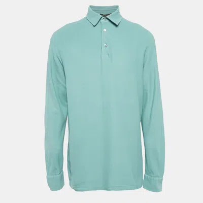 Pre-owned Loro Piana Green Cotton Pique Polo T-shirt Xxxl