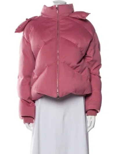 Pre-owned Loro Piana Green Storm System Cashmere Down Jacket In Pink