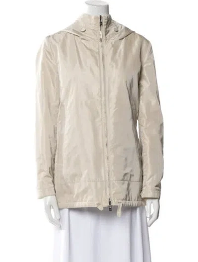 Pre-owned Loro Piana Green Storm System Nylon Jacket In Neutral