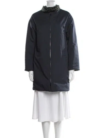 Pre-owned Loro Piana Green Storm System Reversible Cashmere