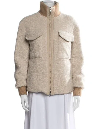 Pre-owned Loro Piana Green Storm System Reversible Cashmere Jacket In Neutrals