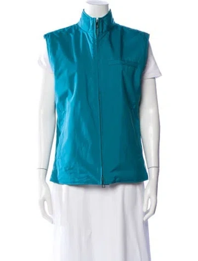Pre-owned Loro Piana Green Storm System Vest W/ Tags In Blue