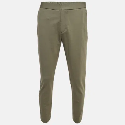 Pre-owned Loro Piana Green Wool Blend Straight Leg Tailored Trousers Xl