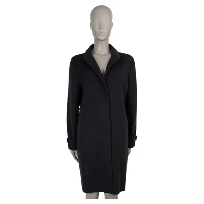 Pre-owned Loro Piana Grey Cashmere 2018 Breaden Double Face Coat Jacket 44 L In Gray