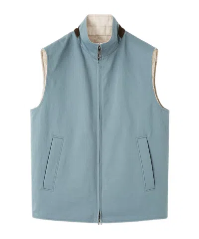 Loro Piana Grian Vest In Blue