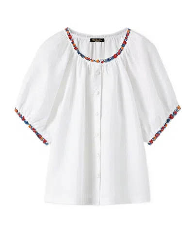 Loro Piana Gritt Blouse In White