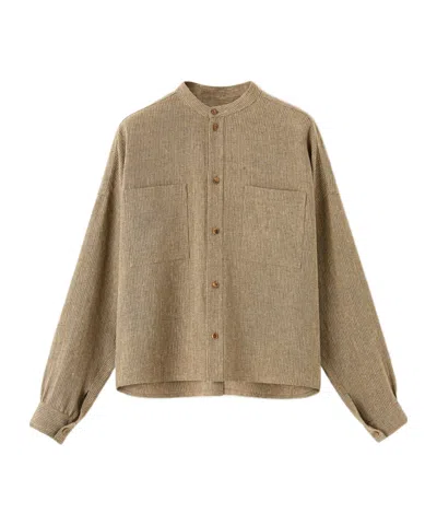 Loro Piana Gyles Shirt In Brown