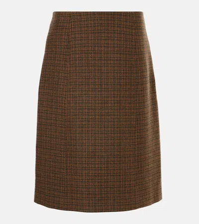 Loro Piana Midirock Halle Aus Wolle Und Kaschmir In Multicolor