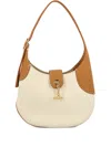 Loro Piana Hammered Calfskin Toggle-fastening Bag In Neutral