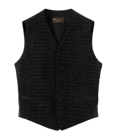 Loro Piana Harrington Vest In Black