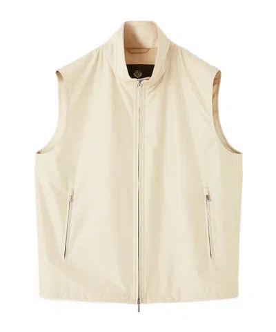 Loro Piana Harrison Vest In Neutral