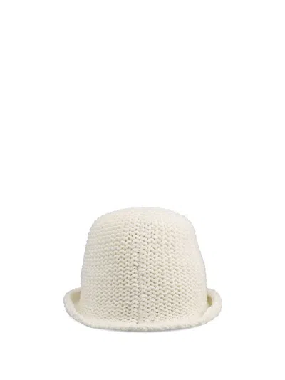 Loro Piana Crochet Knitted Hat In White