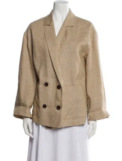 Pre-owned Loro Piana Haye Linen Blazer W/ Tags In Neutral