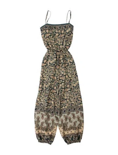 Pre-owned Loro Piana Hede Silk Jumpsuit W/ Tags In Neutral
