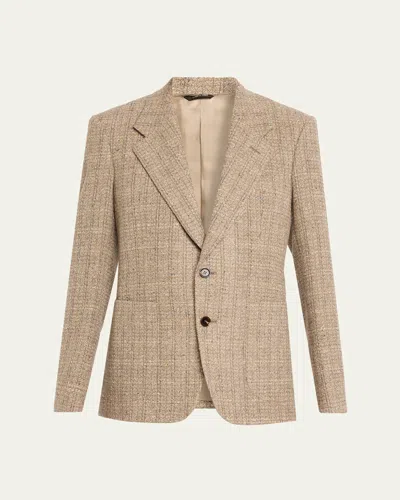 Loro Piana Hedland Single-breasted Jacket In Brown