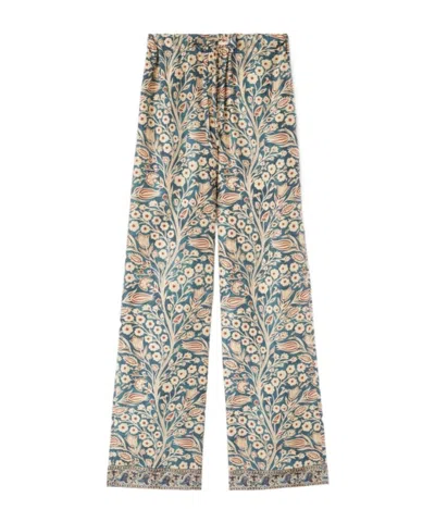 Loro Piana Helios Casual Pants In Dark Cyan  Light Sand  Ochre