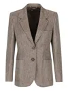 Loro Piana Herringbone-pattern Blazer In Neutral