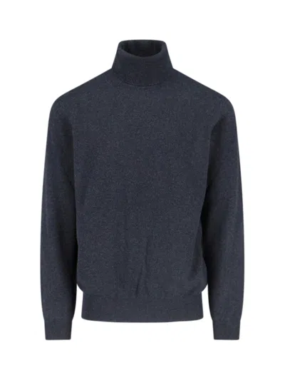 Loro Piana High Neck Sweater In Black  