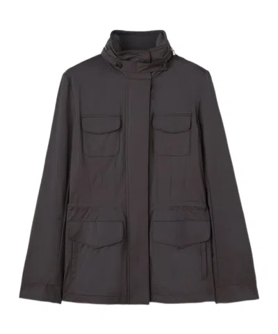 Loro Piana High-necked Casual Jacket In Black