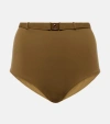 LORO PIANA HIGH-RISE BIKINI BOTTOMS