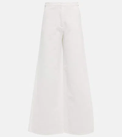 Loro Piana High-rise Wide Jeans In White