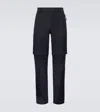 Loro Piana High-rise Wool-blend Track Pants In Black