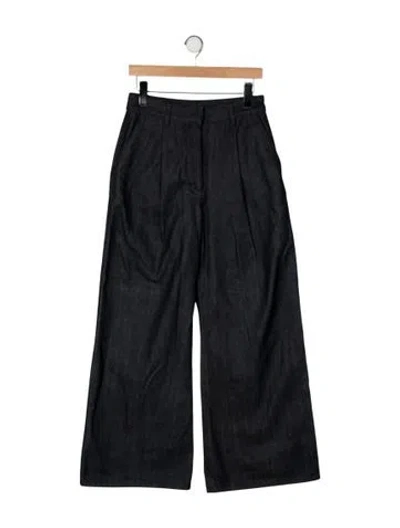 Pre-owned Loro Piana High-rise Wide Leg Jeans W/ Tags In Blue