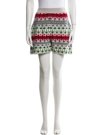 Pre-owned Loro Piana Holiday Noel Mini Shorts In Neutral