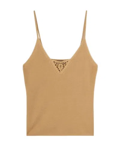Loro Piana Hollowed-out Detail Sling In Nude