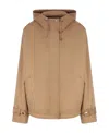 Loro Piana Hooded Jacket In Caramel Color