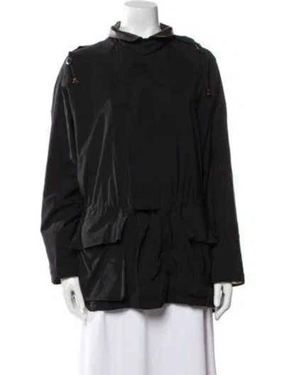 Pre-owned Loro Piana Horsey 1992 Nylon Jacket In Black