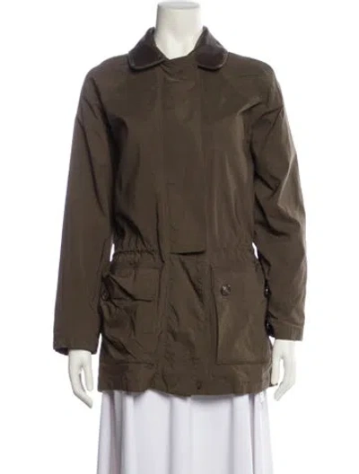 Pre-owned Loro Piana Horsey 1992 Nylon Utility Jacket In Brown