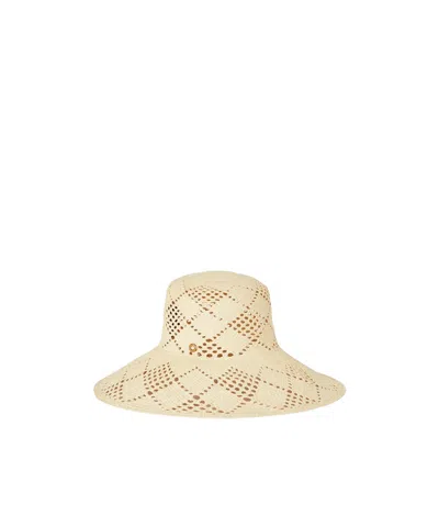 Loro Piana Hoshi Wide-brimmed Hat In Nude