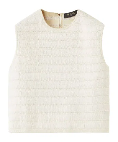 Loro Piana Hydrangea Top In Neutral