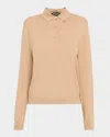 Loro Piana Ice Wish Cotton Polo Sweater