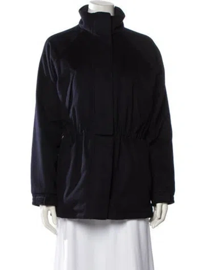 Pre-owned Loro Piana Icer Cashmere Coat In Blue