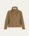 Loro Piana Icer Mini Storm Cashmere Parka Jacket In Brown
